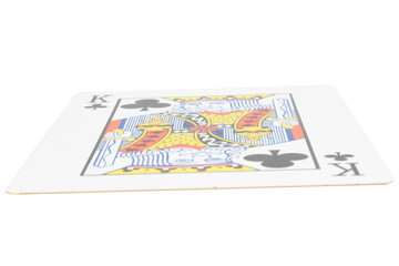 card gambling on white game luck king clubs