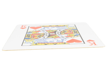 card gambling on white game luck king hearts