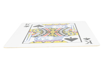 card gambling on white game luck king spades