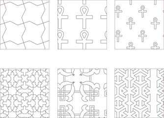 vector sketch illustration silhouette design background pattern line abstract modern minimalist