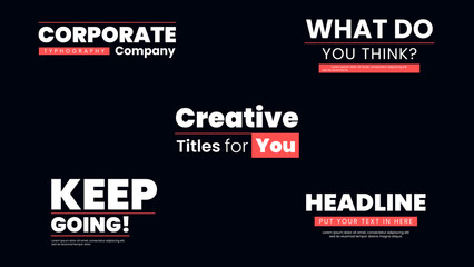 Company Title Style