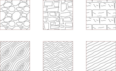 Vector sketch illustration silhouette design background pattern line abstract geometric modern minimalist symmetrical