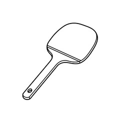Spatula: A simple, elegant line drawing of a spatula. This design showcases its classic form and essential role in the art of cooking.