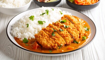 Fototapeta premium Japanese Chicken Katsu Curry