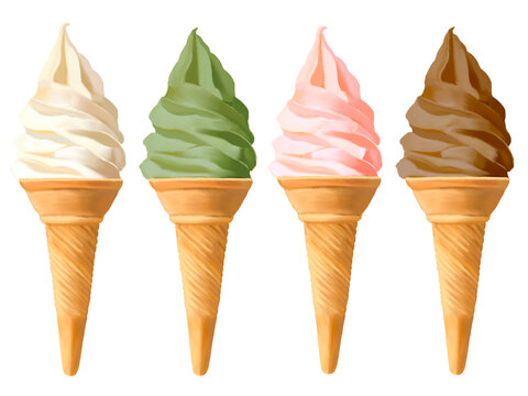 ソフトクリームバニラPIXTA
