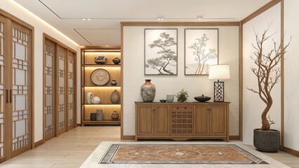 Warm-Toned Interior with Ceramics ? Curated, Tranquil, and Modern Design