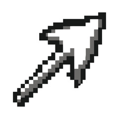Computer mouse pointer arrow pixel icon art vector