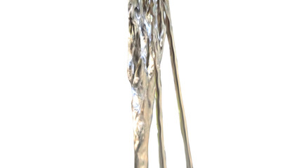 Drinking Water Splash with Copy Text Space. Refreshing Liquid Element for Beverage, Health, and Clean Water-Themed Designs. PNG File