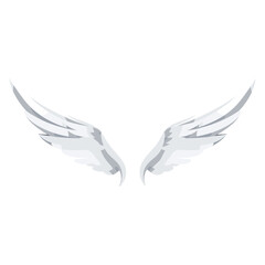 Obraz premium White angel wings illustration design spiritual vector