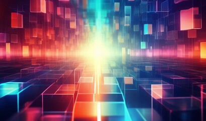 abstract background with glowing lines