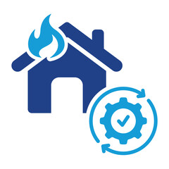 Disaster Recovery Icon.