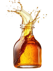 Southeast Asian Palm Vinegar in Clear Jar on Transparent Background