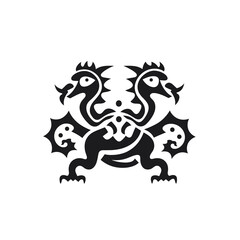 Obraz premium Unique artistic representation of a mythical creature with intricate detailing and symbolism