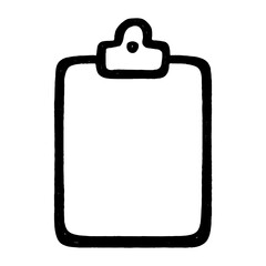 Fototapeta premium Minimal clipboard outline illustration vector