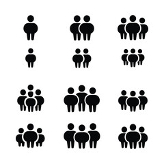 Group people icons group icons crowd icons