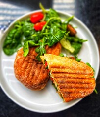 grilled salmon steak