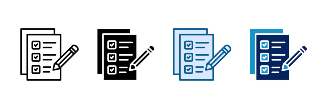 Proposal Form Icon Set Multiple Style Collection