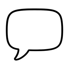 Naklejka premium Blank speech bubble illustration vector