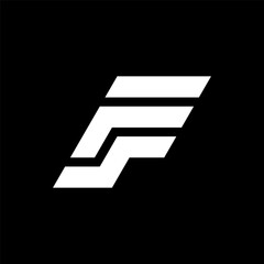 Letter FS or SF creative monogram logo