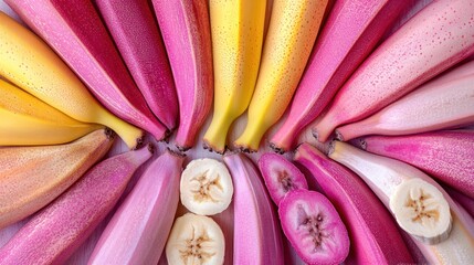 Colorful Bananas Radiate