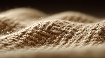 Extreme Macro Linen Fabric Texture | Natural Woven Threads Background