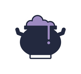 魔女の大釜のアイコンイラスト / ベクター