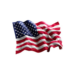 Obraz premium flag of united states of america isolated on white background