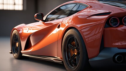 Super Fast Sports Car Line Art

