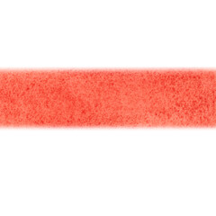 Seamless background watercolor border of red color. Hand drawn illustration, textured. Drawing for background, cards, textile, paper. Color, brush, red, texture, watercolor