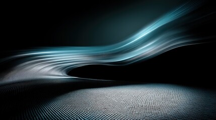 Abstract Dynamic Flowing Light Streaks on Carbon Fiber Texture Background Design