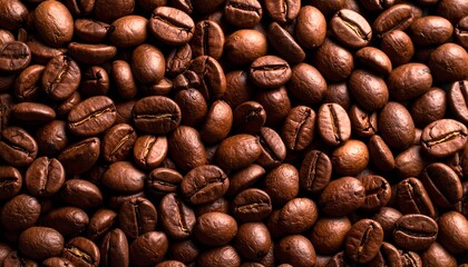 Naklejka premium Close-up view of coffee beans