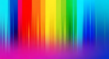 Vertical lines of vibrant colors blend, creating a bright and abstract visual display.