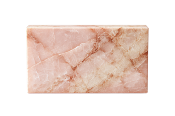 A pink marble slab with a pattern on it
