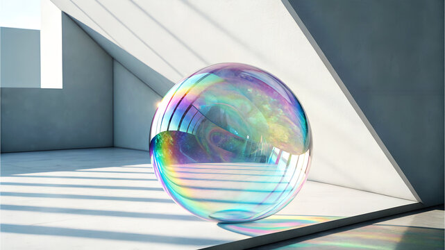 soap bubbles in the air - Powered by Adobe