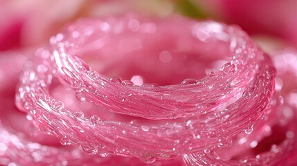 Dewdrops on Pink Petals: A Macro Photography Masterpiece