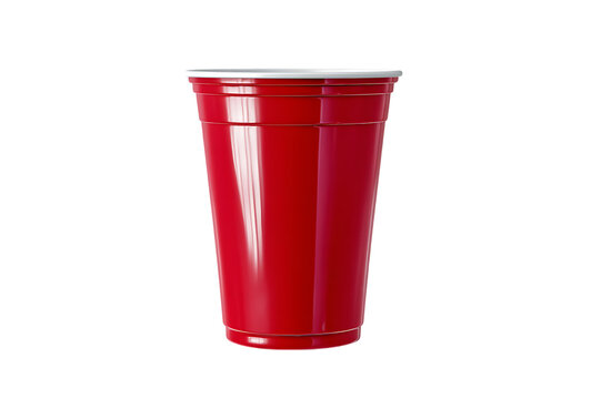 A Classic Red Plastic Party Cup for Festive Occasions