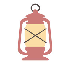 キャンプ・アウトドア用ランタンのイラスト