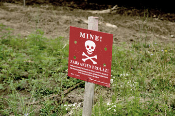 Bosnian mine field 