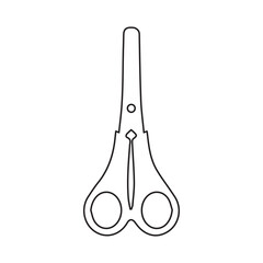 scissors line icon