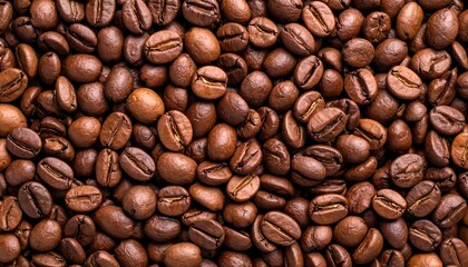 Fototapeta premium Close-up of many coffee beans
