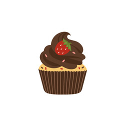 Strawberry, chocolote, fruit cake icon