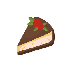Strawberry, chocolote, fruit cake icon