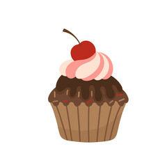 Strawberry, chocolote, fruit cake icon