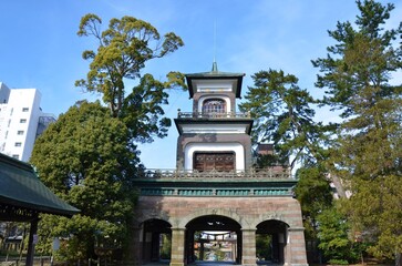 Obraz premium 尾山神社 神門