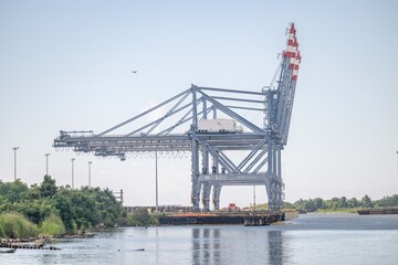 Fototapeta premium port logistics