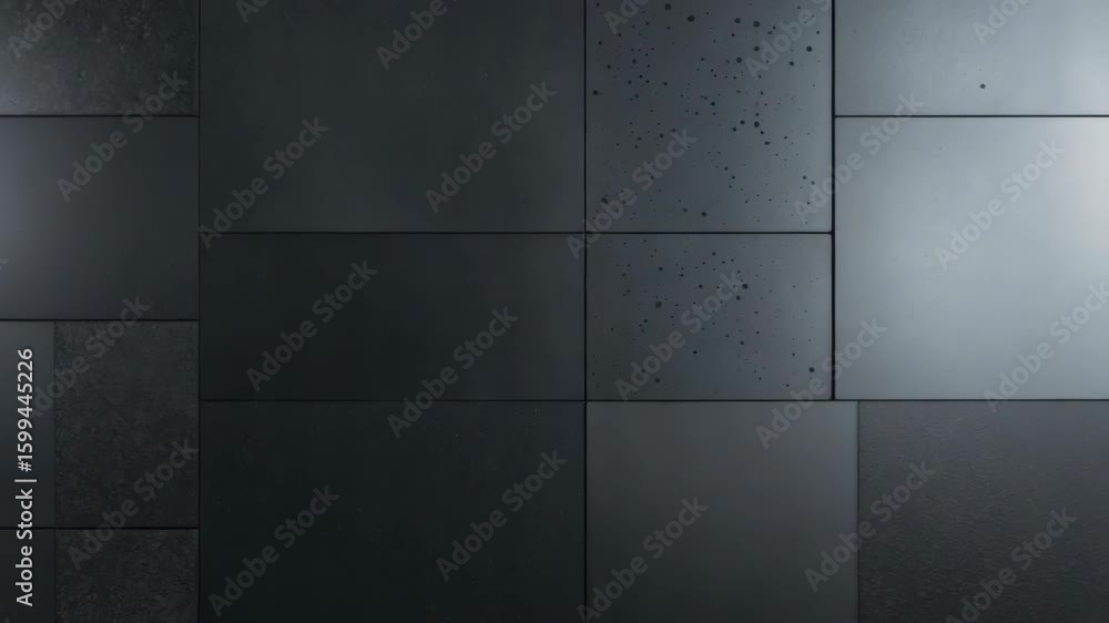 Poster dark gray tiled wall texture. modern architecture background with minimalist pattern.
