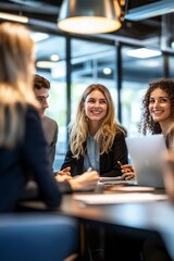 Team brainstorming sessions for strategic planning.