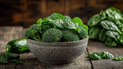 Fresh green vegetables