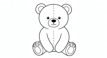 teddy bear outline, cute bear drawing, black and white bear, sitting teddy, cartoon teddy, baby bear, bear illustration, minimal bear, coloring book art, line drawing, kids coloring page, teddy sketch