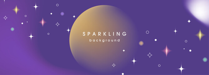 キラキラした紫の背景素材 © cocirael